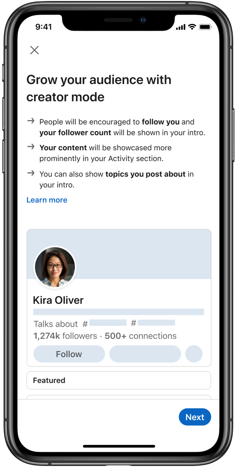 LinkedIn announces new Creator Mode for top posters | Dooley Social Studio